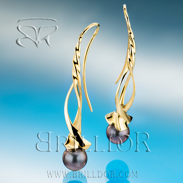 Whirlpool Twist Y earrings