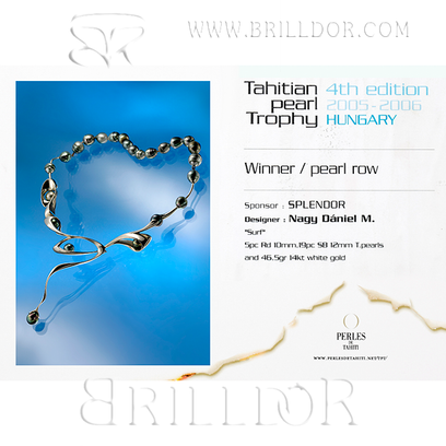 Surf necklace and pearl row