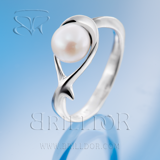Natural silver Pearl ring | Moti ring - Shraddha Shree Gems