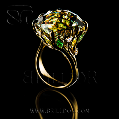 Garden cocktail ring