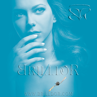 Captured in Ice brooch