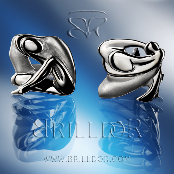 Ballet Earth cufflinks