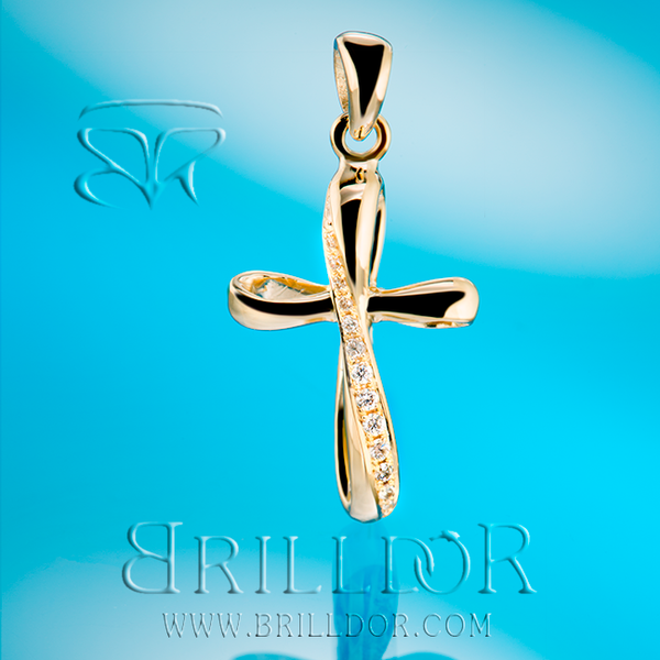 Twisted Cross pendant