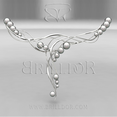 Flirt pearl row necklace