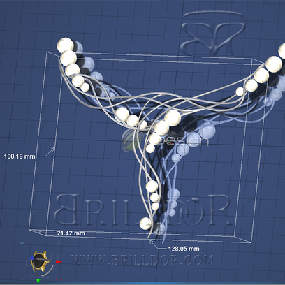 Flirt pearl row necklace