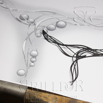 Flirt pearl row necklace