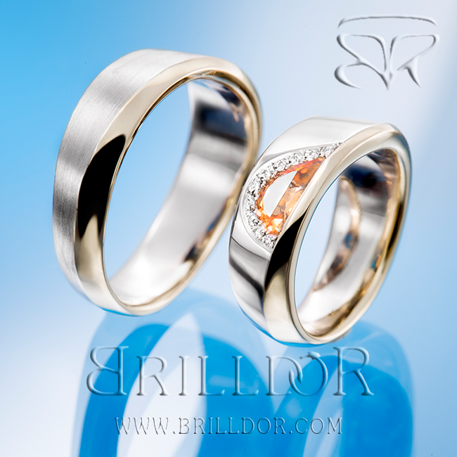 Sunrise wedding bands Brilldor